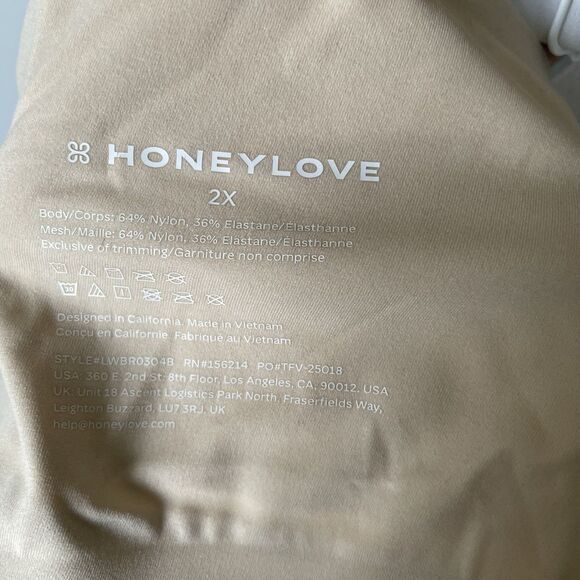Honeylove Crossover Wireless Bra White Beige Supportive Comfort Women's Size 2X - Picture 11 of 11
